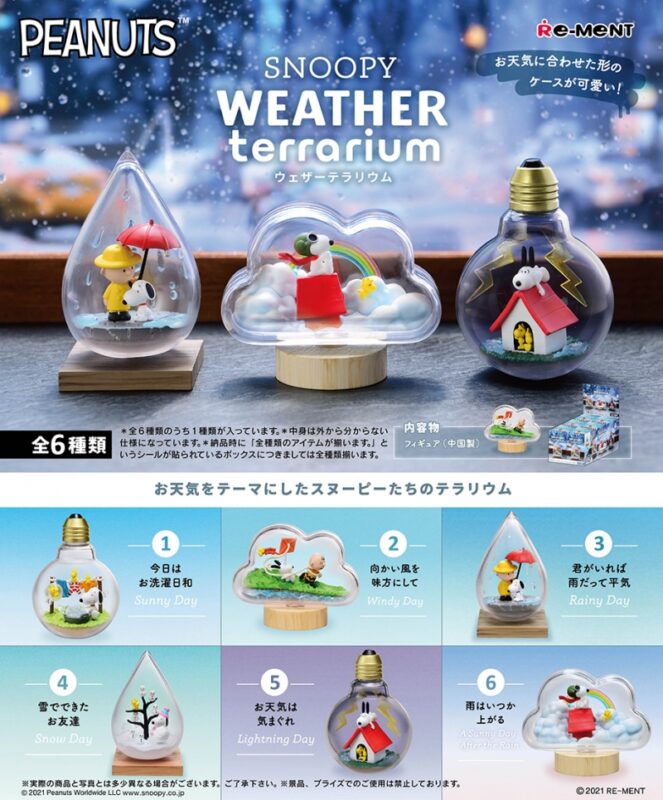 食玩21年2月発売 Snoopy Weather Terrarium リーメント あにガチャどっとこむ 食玩21年2月発売 Snoopy Weather Terrarium リーメント あにガチャどっとこむ