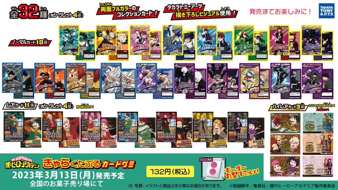 僕のヒーローアカデミア きゃらくたぶるカードグミ