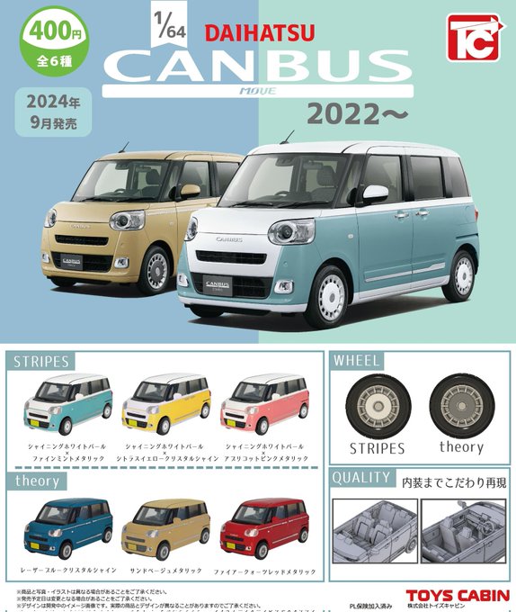 1/64 DAIHATSU ムーヴキャンバス 2022〜