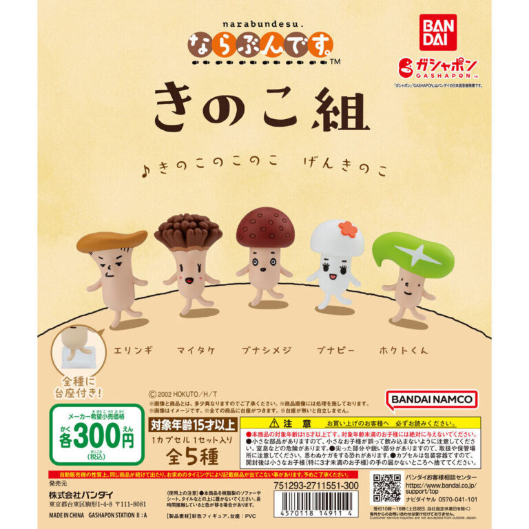 きのこ組 ならぶんです。