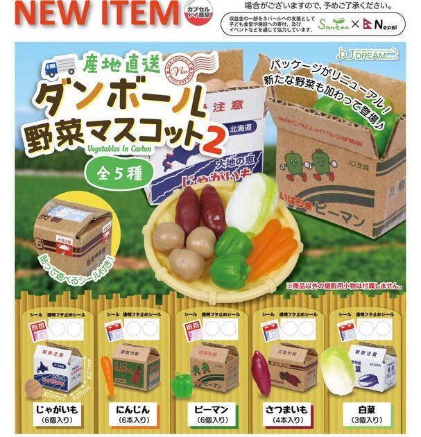 産地直送 段ボール野菜マスコット2