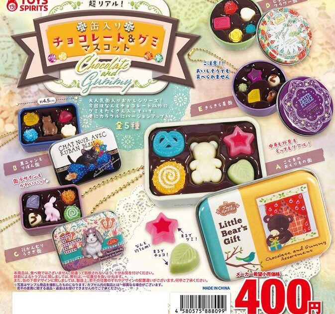 超リアル！ 缶入りチョコレート&グミマスコット