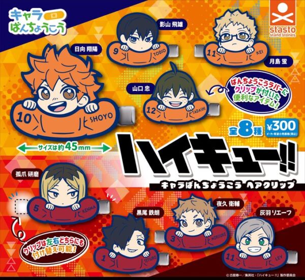 ハイキュー!! キャラばんちょうこう ヘアクリップ