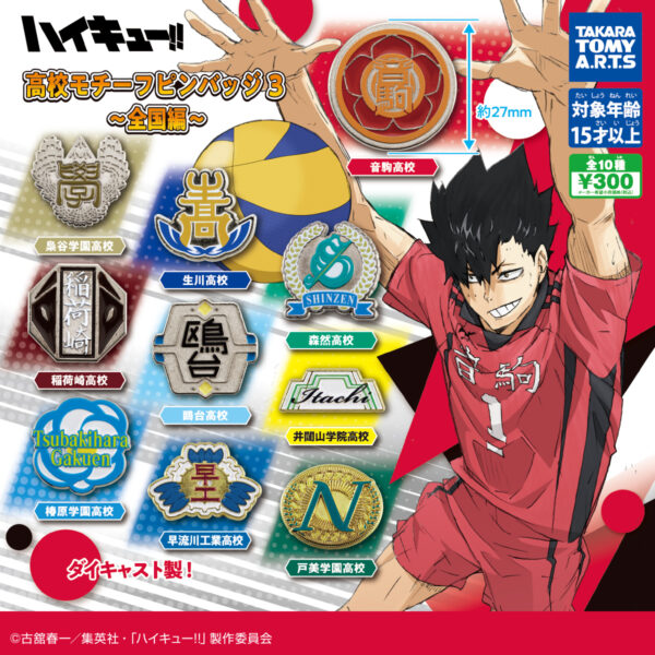 ハイキュー!! 高校モチーフピンバッジ3 全国編