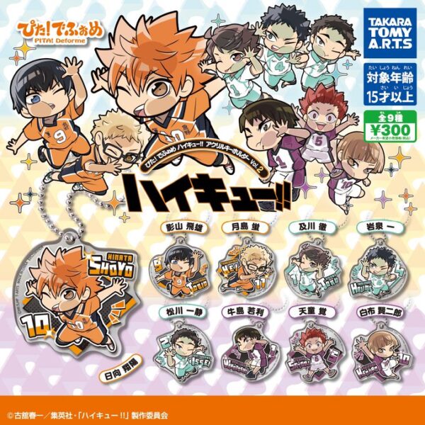 ぴた！でふぉめ ハイキュー!! キーホルダー Vol.2