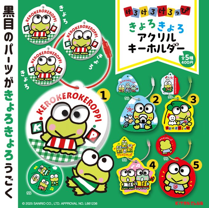 けろけろけろっぴ きょろきょろアクリルキーホルダー