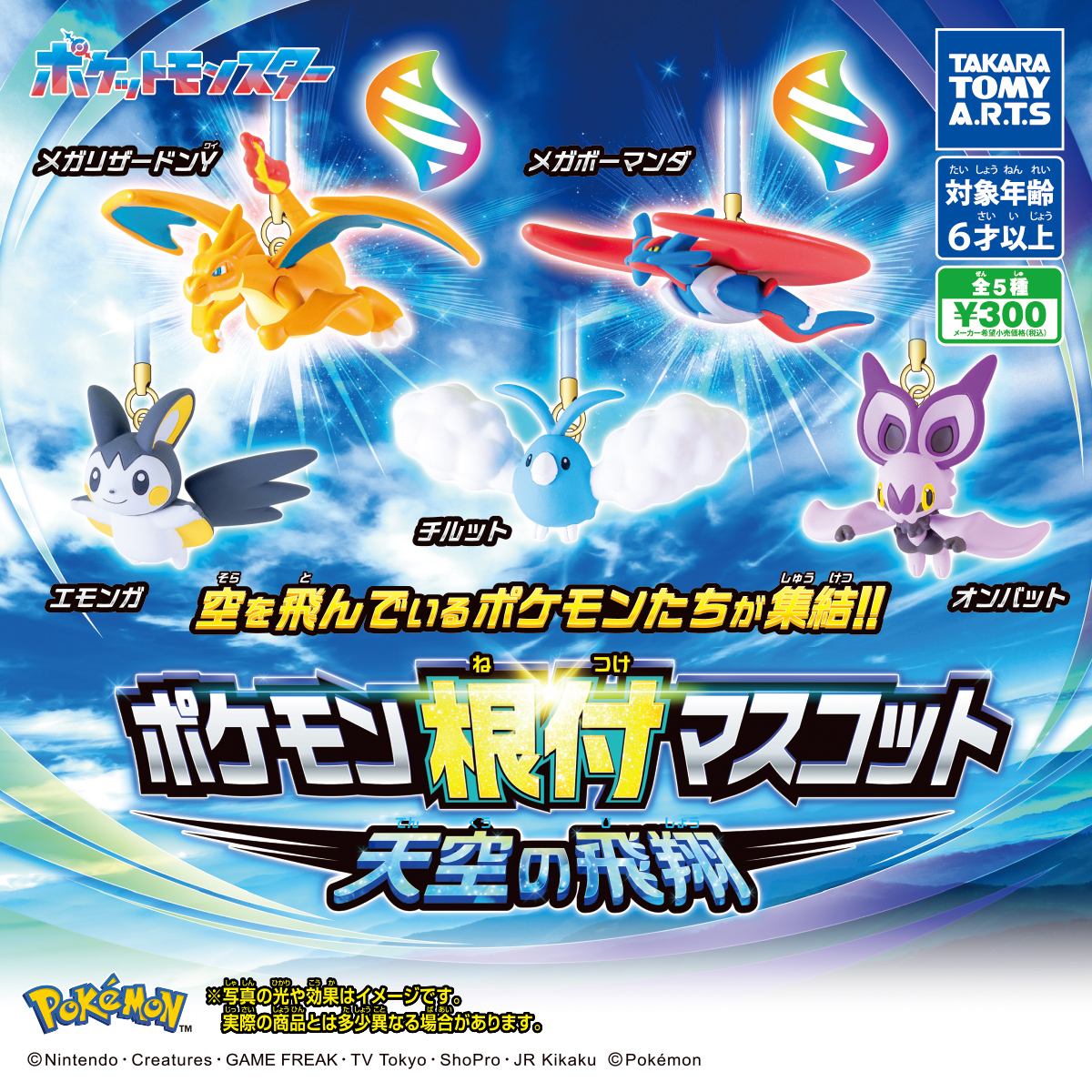 ポケモン 根付マスコット 天空の飛翔