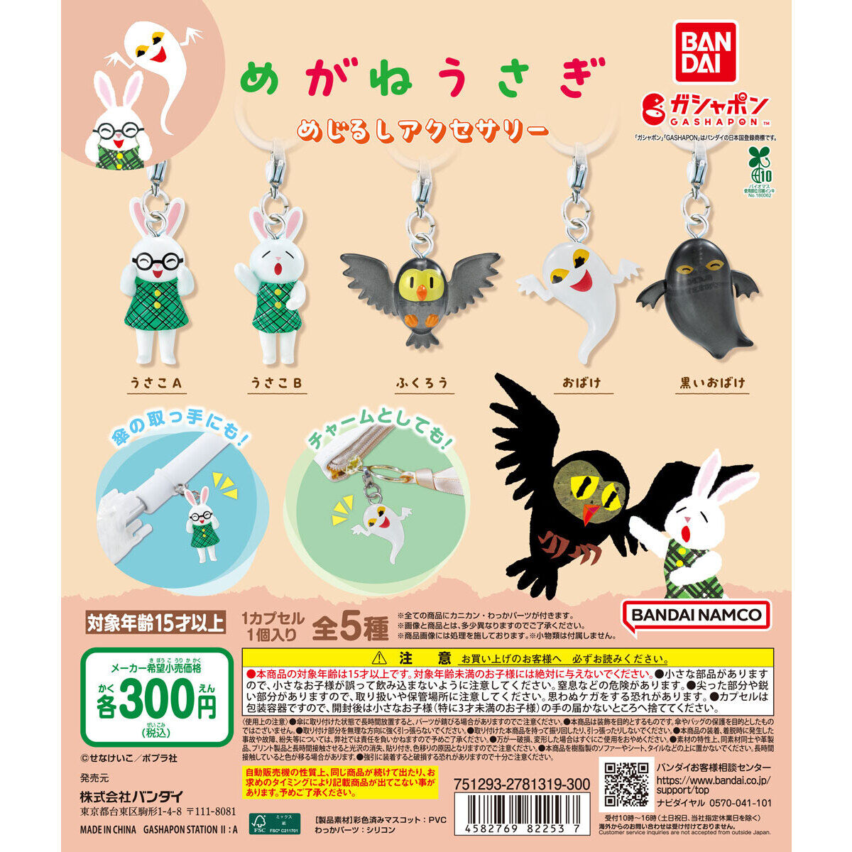 めがねうさぎ めじるしアクセサリー