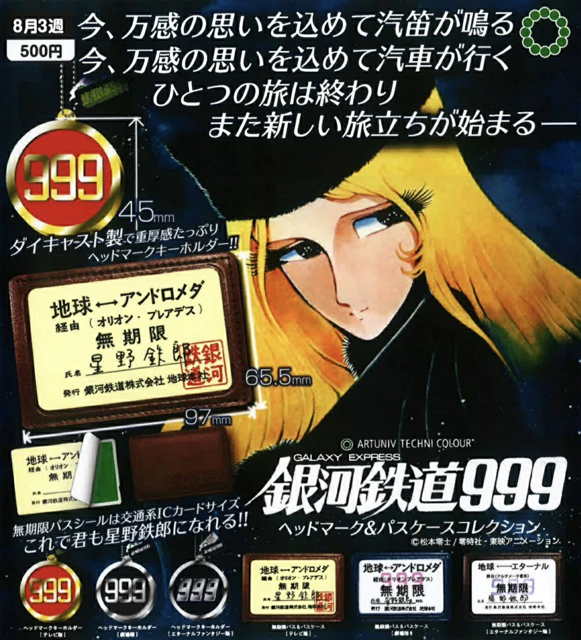 ATC 銀河鉄道９９９ ヘッドマーク&パスケースコレクション