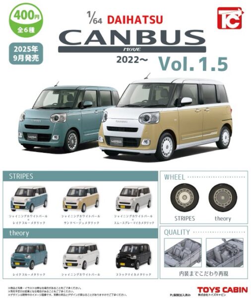1/64 DAIHATSU ムーヴ キャンバス2022〜 Vol.1.5