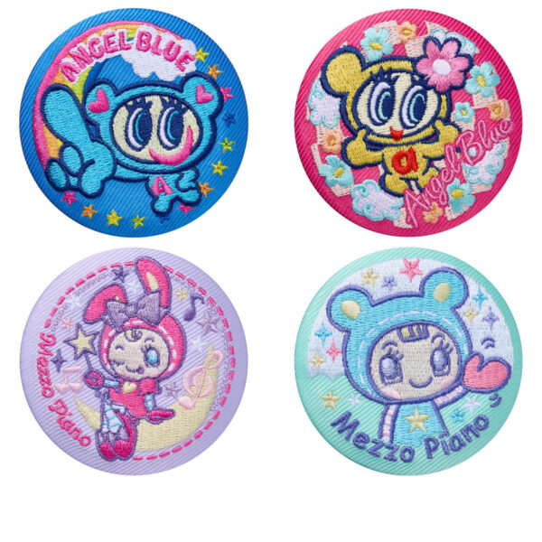 ナルミヤキャラクターズ 刺繍缶バッジビスケット