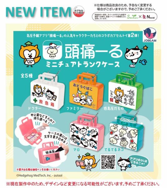 頭痛ーるミニチュアトランクケース