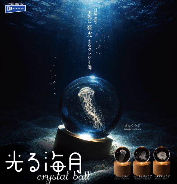 光る海月 crystal ball