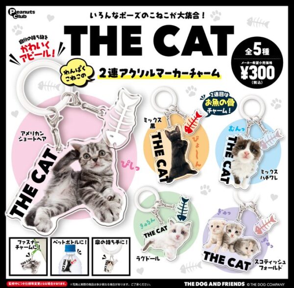 THE CAT わんぱくこねこのアクリルマーカーチャーム